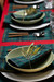 Rouleau de 12 serviettes de table lunch en coton prédécoupées 20 x 20 cm Green T